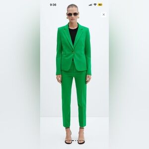 NWT Mango Vibrant Green Women's Pantsuit